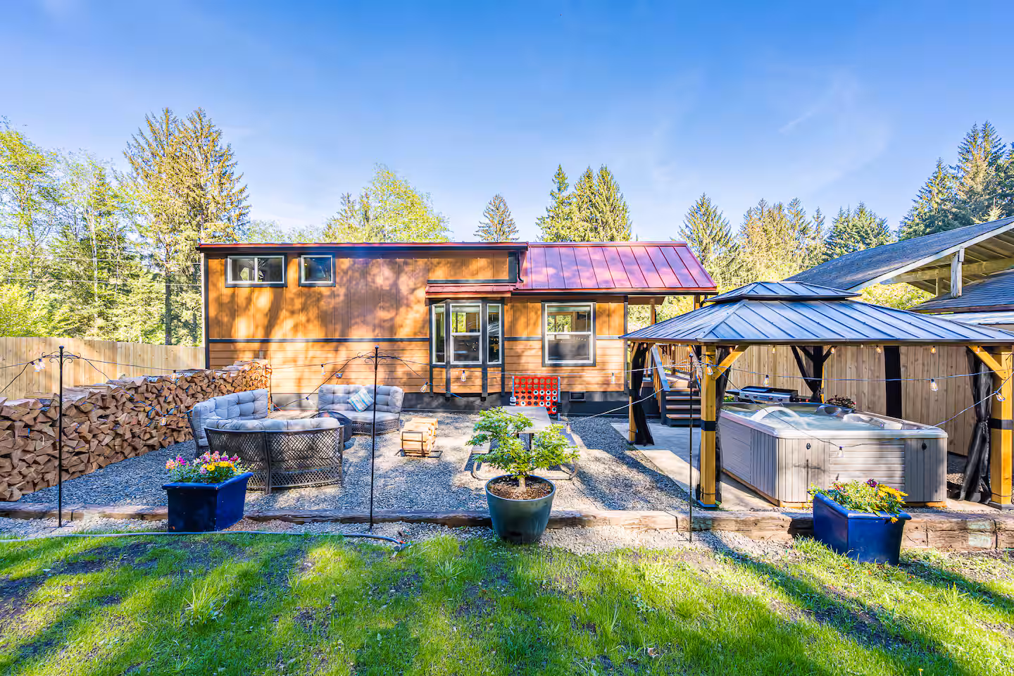 Luxury Tiny Cabin with Hot Tub and Fire Pit Luxury Tiny Cabin with Hot Tub and Fire Pit